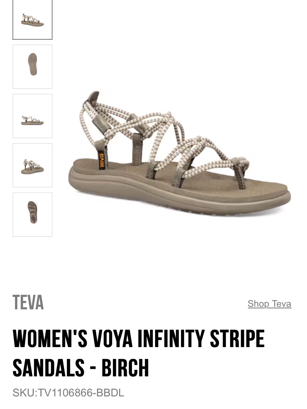 Teva Voya Infinity Stripe Sandals Women’s
